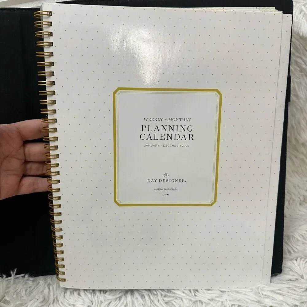 Day Designer Planning Calendar Binder + Notebook set NEW‎ 2 piece